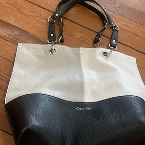 Calvin Klein Large two toned tote